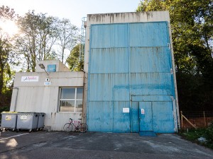 Laser Apollon - Entrée sur le site du CEA à Saclay