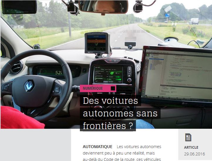 Des voitures autonomes sans frontières